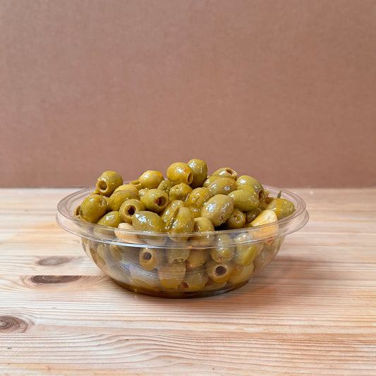 Assorted green olives – Mediterranean catering Dublin
