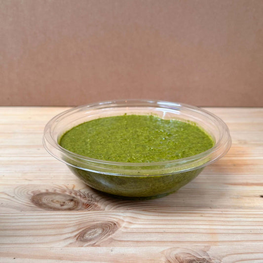 Spicy green zhug dip – Middle Eastern office lunch catering Dublin